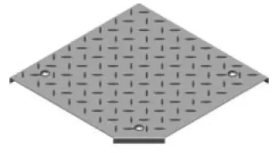 Зображення Кришка протекторної пластини для горизонтального поворот на 90° з фіксатором PZKKRT300 (107130)