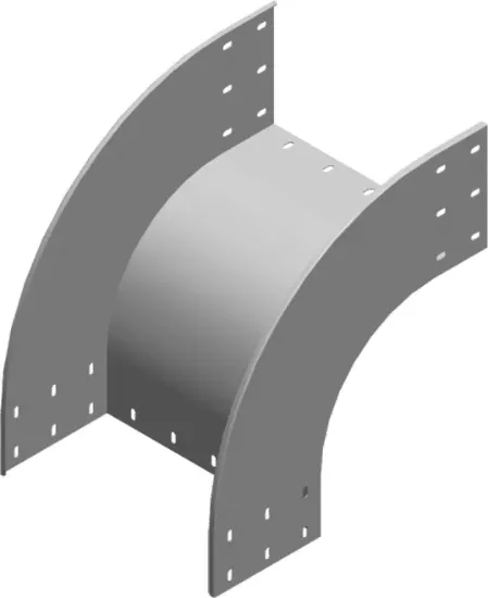 Зображення Поворот 90° горизонтальний зовнішній LZZP600H200 (371460)