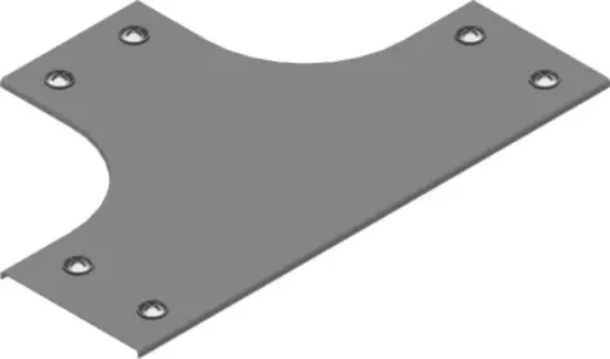 Зображення Кришка для горизонтального трійника з фіксатором PZTKZP600 (304260)