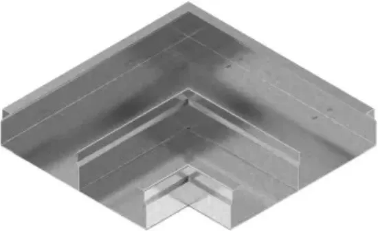 Зображення Поворот 90° горизонтальний - 2 компл. KKNd240H48 (570824)