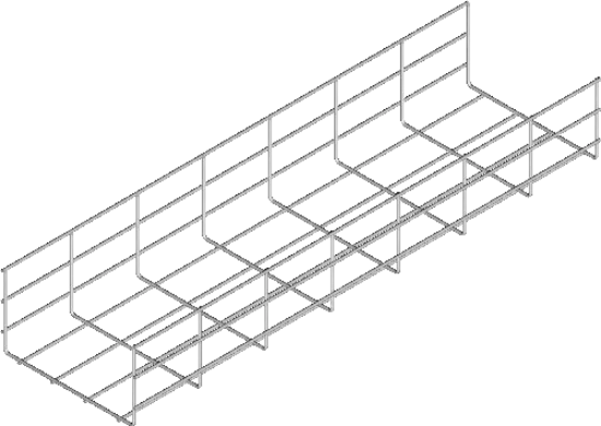Зображення Лоток кабельний з дротяної сітки KDS400H110/3 (920140)
