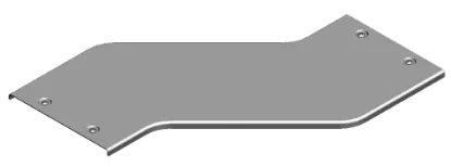 Зображення Кришка для горизонтального обхіду - права H50, H100 з фіксатором PZOPZZP400 (306240)