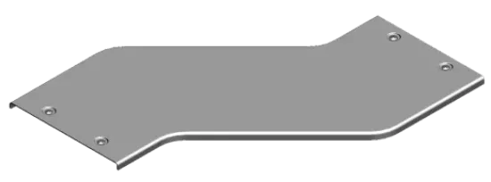Зображення Кришка для горизонтального обхіду - права H50, H100 з фіксатором PZOPZZC200 (306320)