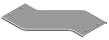 Зображення Кришка для горизонтального обхіду - ліва H50, H100 з фіксатором PZOLZZP50 (316205)