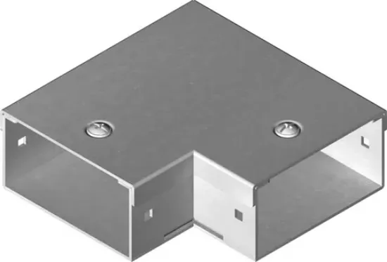 Зображення Поворот 90° горизонтальний KKMC500H100 (814050)