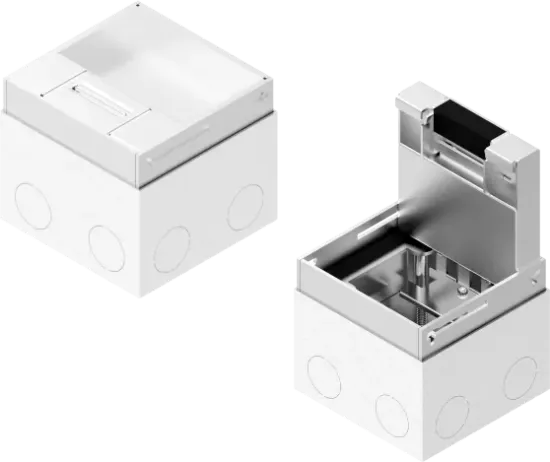 Зображення Коробка оцинкована з блокуванням відкривання та алюмінієвою кришкою для захисних кабелів POPZA180H110G (241818)