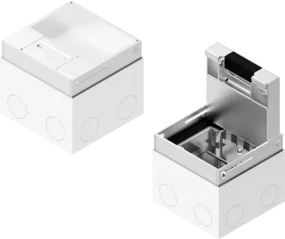 Зображення Коробка оцинкована з блокуванням відкривання та кришкою з нержавіючої сталі для захисних кабелів POPZ205H110GE (242021)