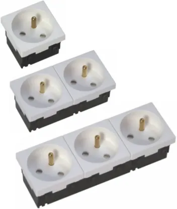 Зображення Розетка із заземленням 33°а GZ33U1 (281301)