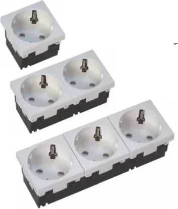 Зображення Розетка із заземленням 33° Schuko GZ33US1 (281501)