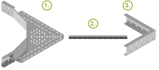 Зображення Кути з з'єднувачем (комплект) KDKSCH110 (214011)
