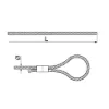 Зображення Трос сталевий з петлею та універсальним затискачем LPZU1/6 (670045)