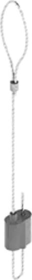 Зображення Трос сталевий з петлею та універсальним затискачем LPZU2/2 (670051)